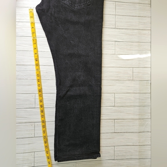Levi's 501 Original Fit Jean in All Nighter Black Men's Size 40 x 30 - Picture 8 of 13